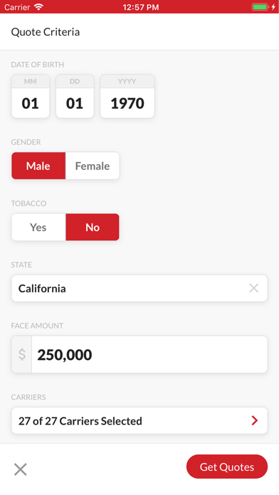 Easy Fast Cheap Life Insurance Screenshot
