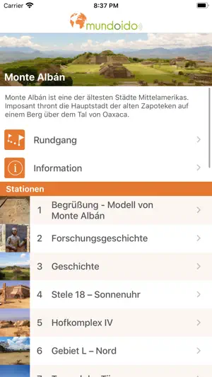 Audioguide Monte Albán screenshot 1