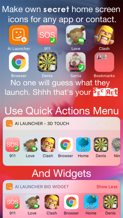 Ai Launcher: ショートカットアイコンメーカーのおすすめ画像1