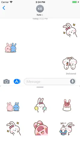 Game screenshot Animated Bunnies Stickers apk
