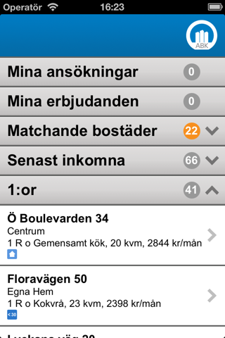 ABK Sök bostad screenshot 2