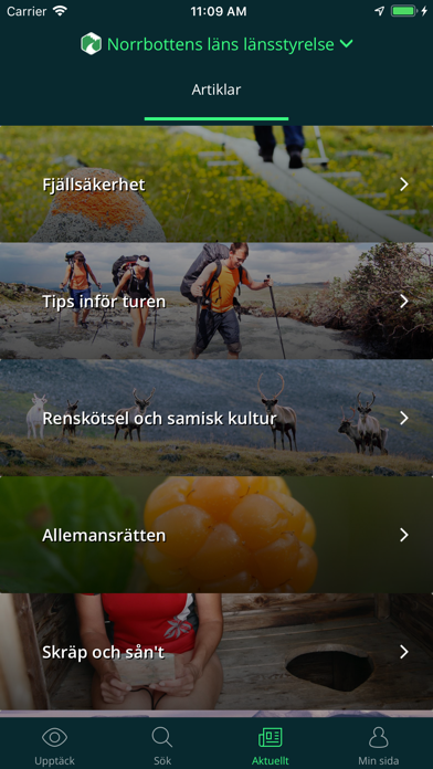 Norrbottens Naturkarta Screenshot