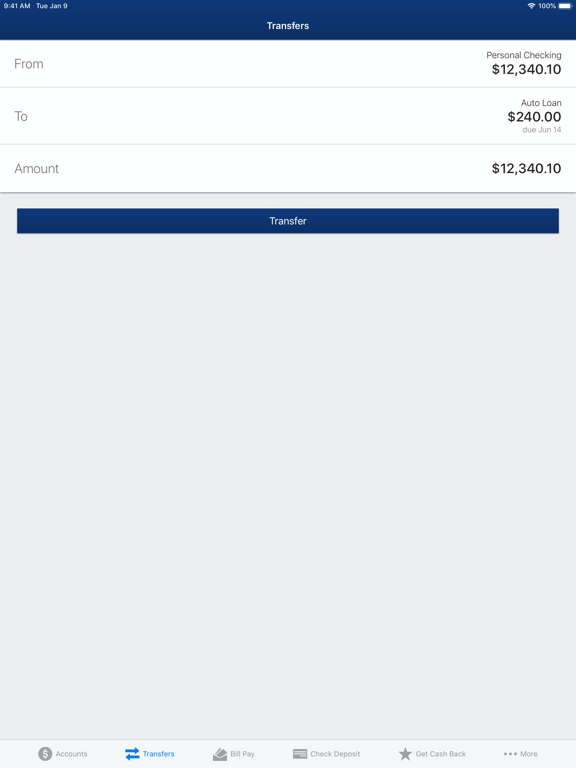 River Falls State Bank iPad screenshot 4 - Finance app