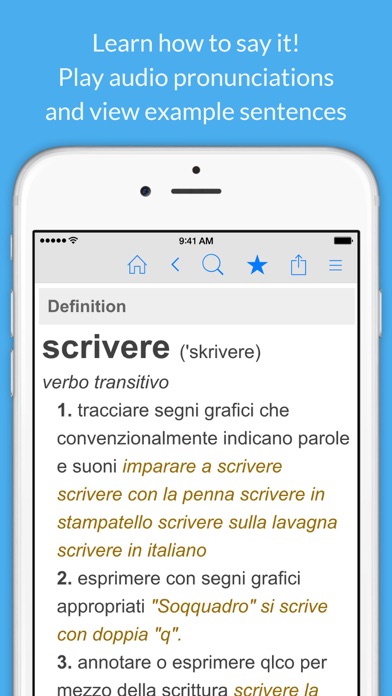 Italian Dictionary & Thesaurus Screenshot