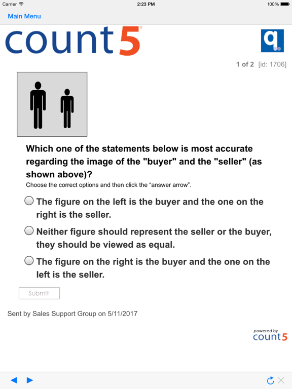 Q MINDshare Mobile iPad screenshot 1 - Business app