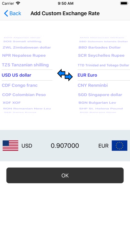 Exchange rate calculation !