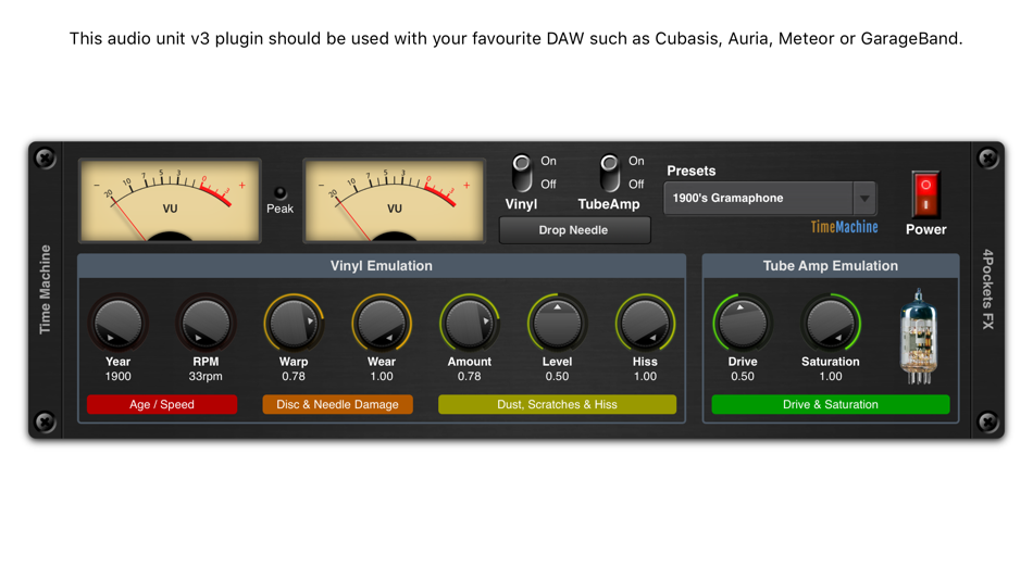 #1. Time Machine AUv3 Plugin (iOS) By: 4Pockets.com