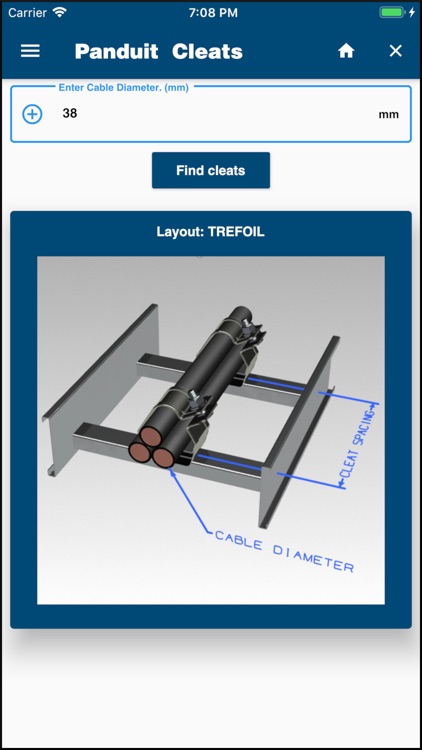 Panduit Cleat kAlculator screenshot-3