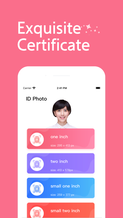 Selfie ID Photo Screenshot
