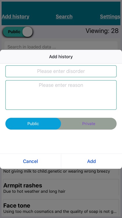 Disorder and its reasons