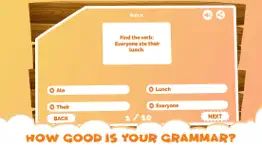 english grammar verb quiz game iphone screenshot 1