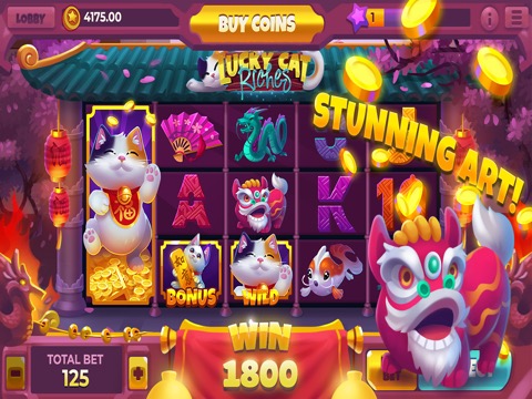 Lucky Cat Casino - 2019 Slotsのおすすめ画像1