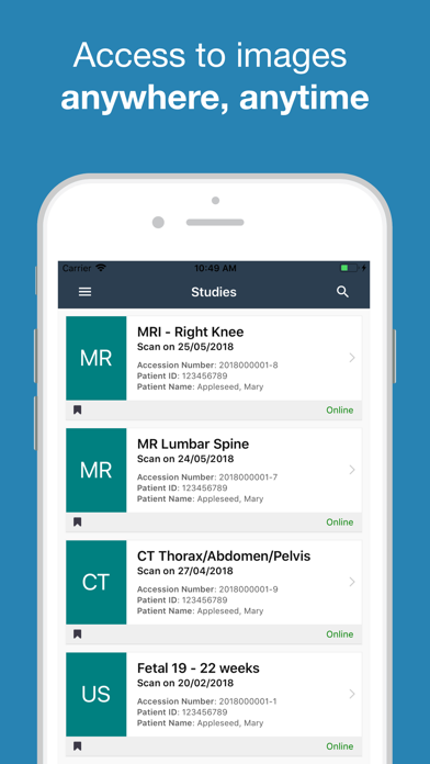 Radiology Group Doctor Screenshot