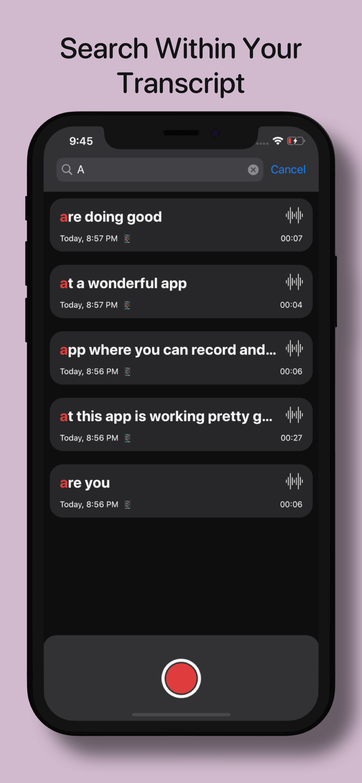 Record Me (With Transcription)