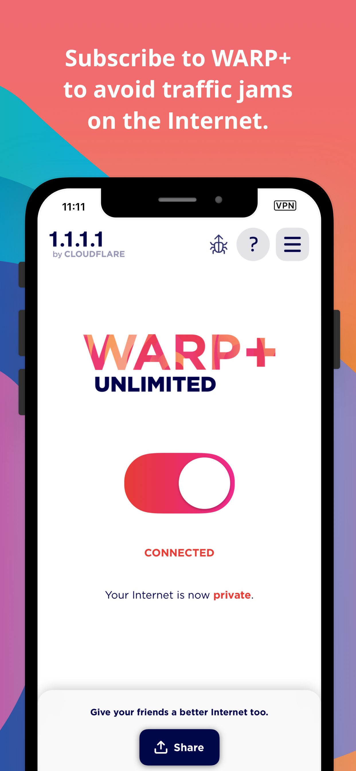 1.1.1.1： Faster Internet 截图 3