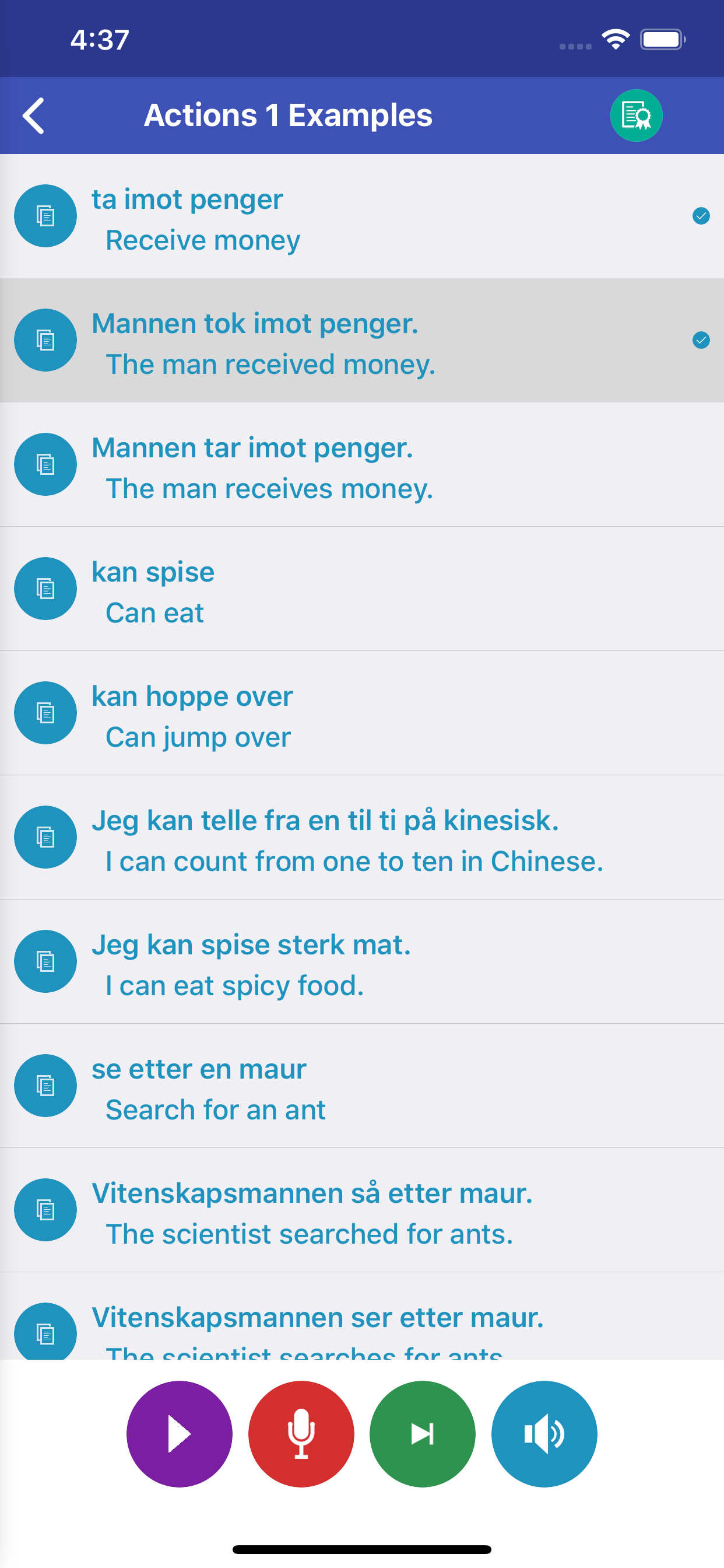 Learn Norwegian Daily screenshot 4