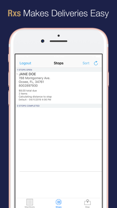 Rx30 POS Delivery Screenshot