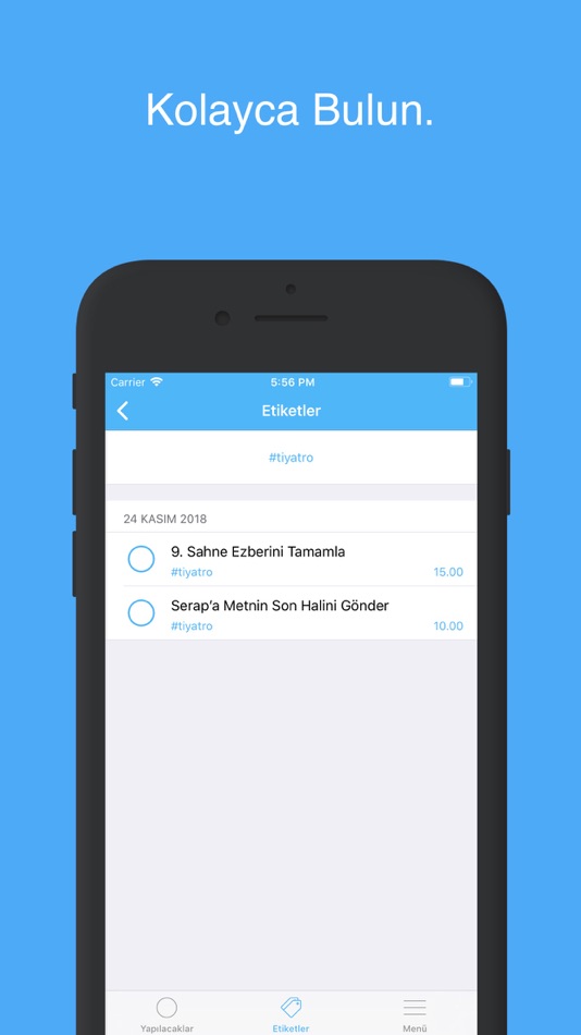 #3. Plan: Simple to-do list (iOS) Podle: BERKHAN AGAR SITOPLAZMA BILIM VE TEKNOLOJI ARASTIRMA MERKEZI