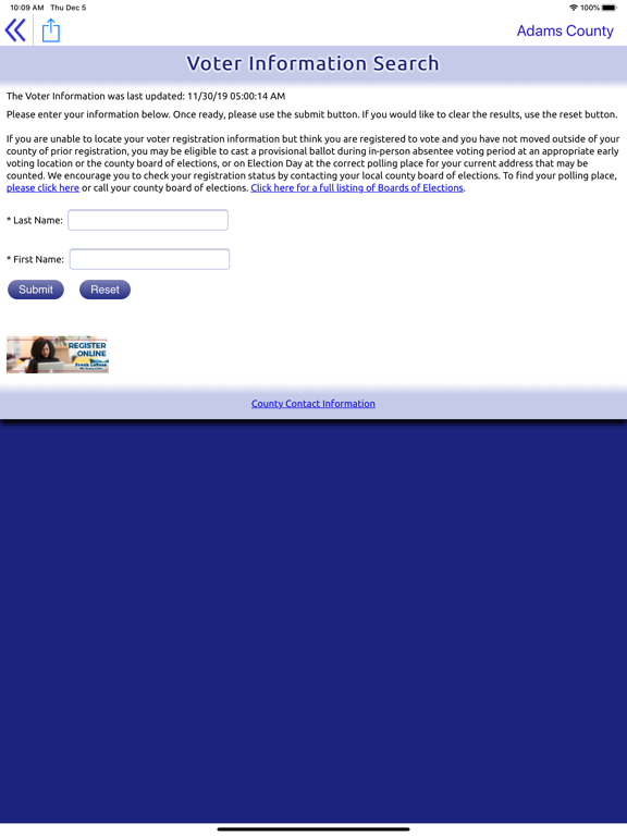 Screenshot #6 pour Ohio Voter Info