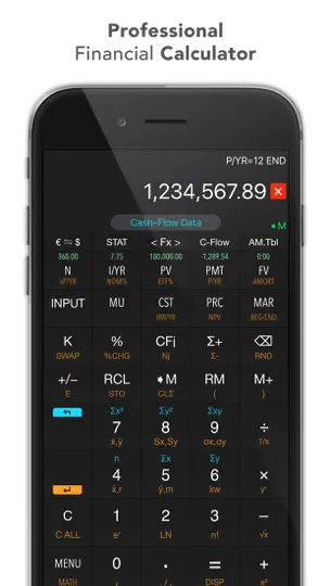 Screenshot von 10bII Financial Calculator PRO auf dem iPhone 3