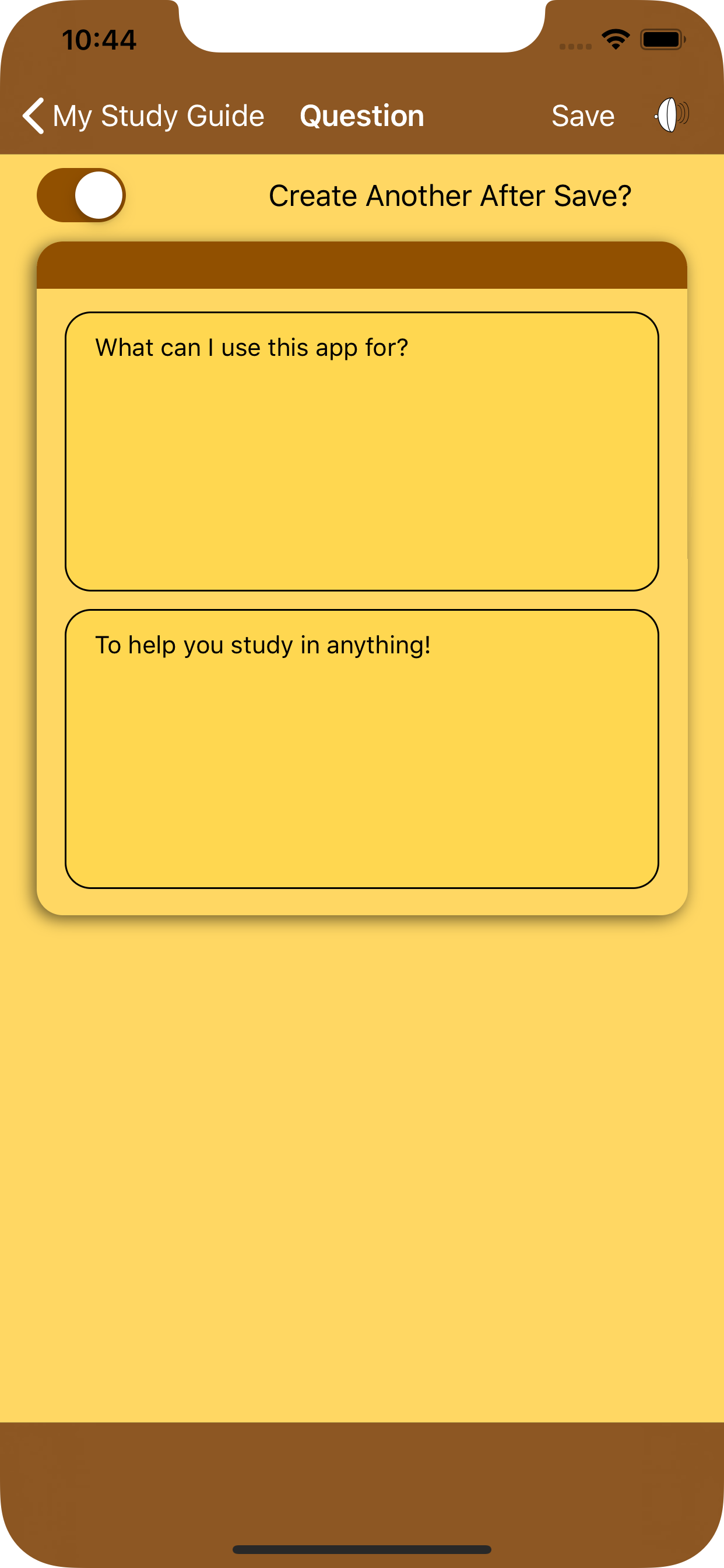 My Study Guide
