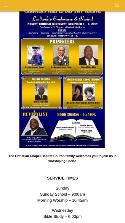 Christian Chapel Baptist Ch.