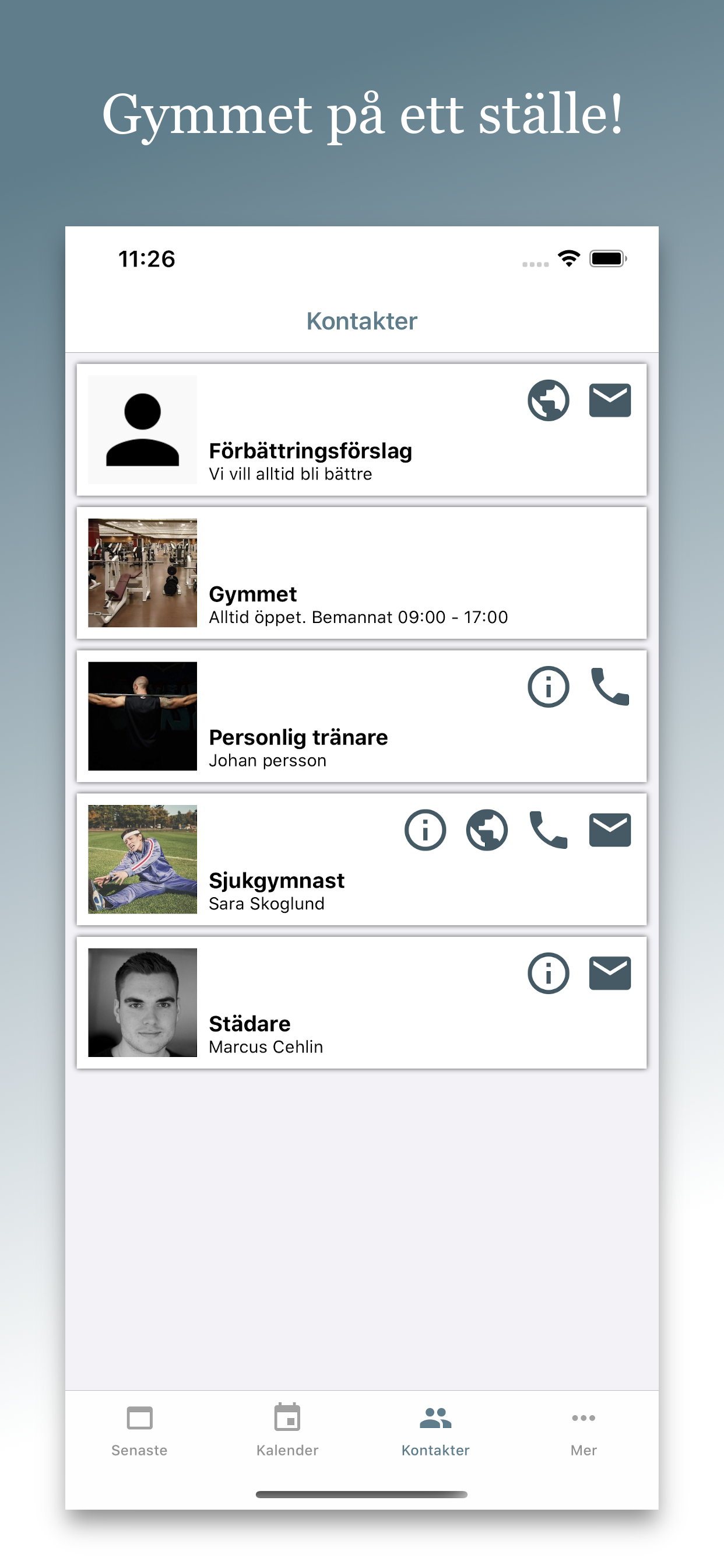 Gymappen screenshot 4
