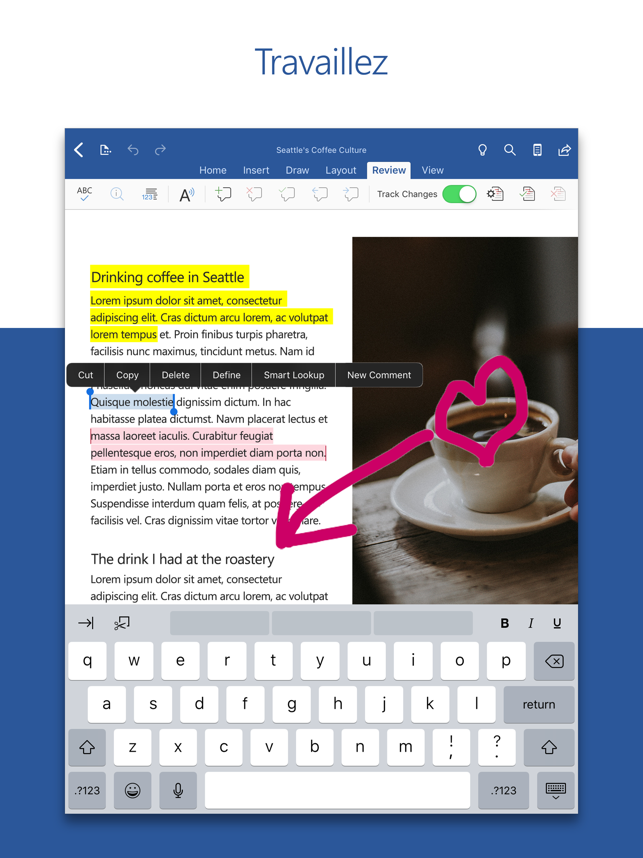 ‎Microsoft Word Capture d'écran