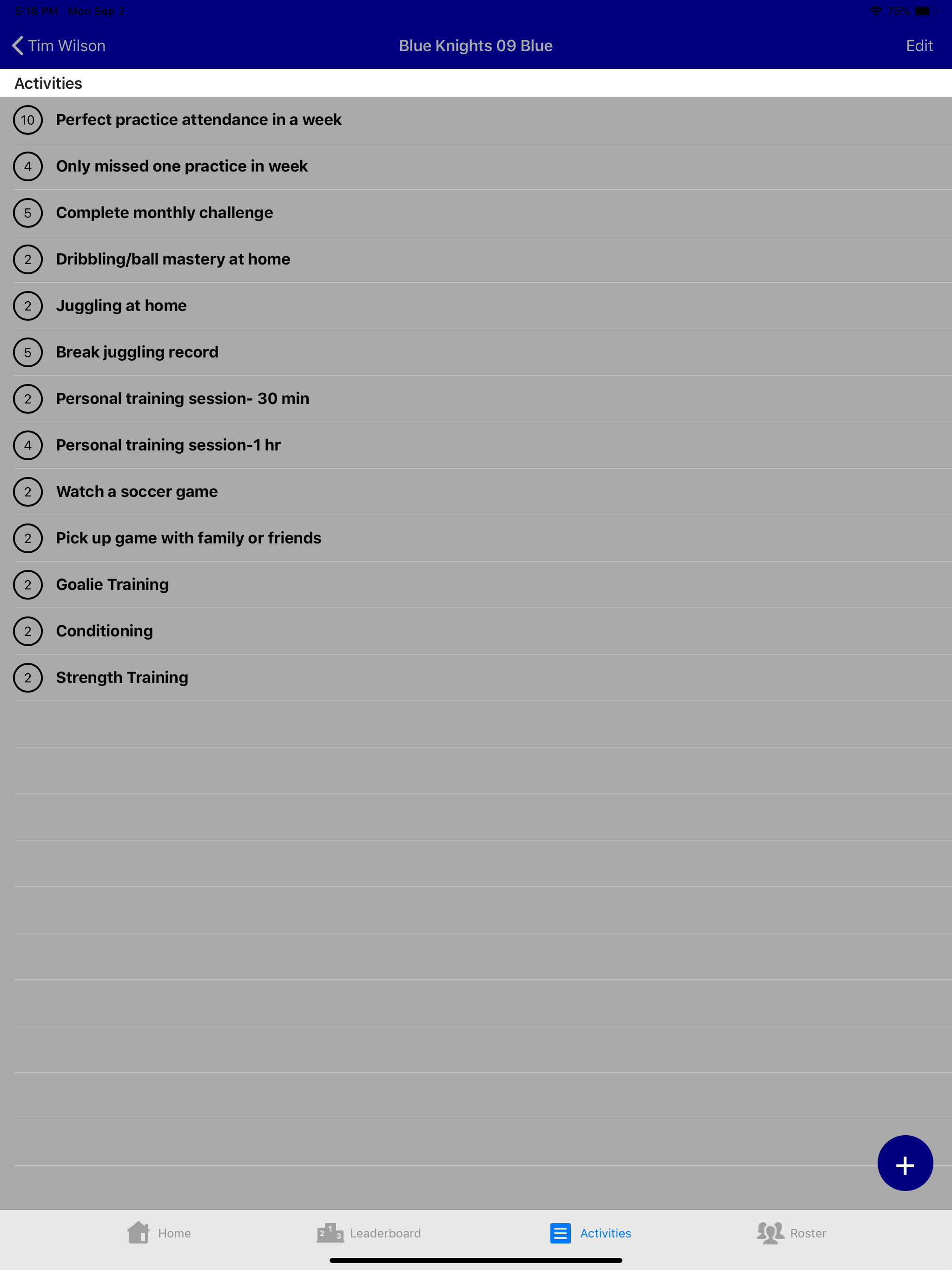 Team Activity Tracker