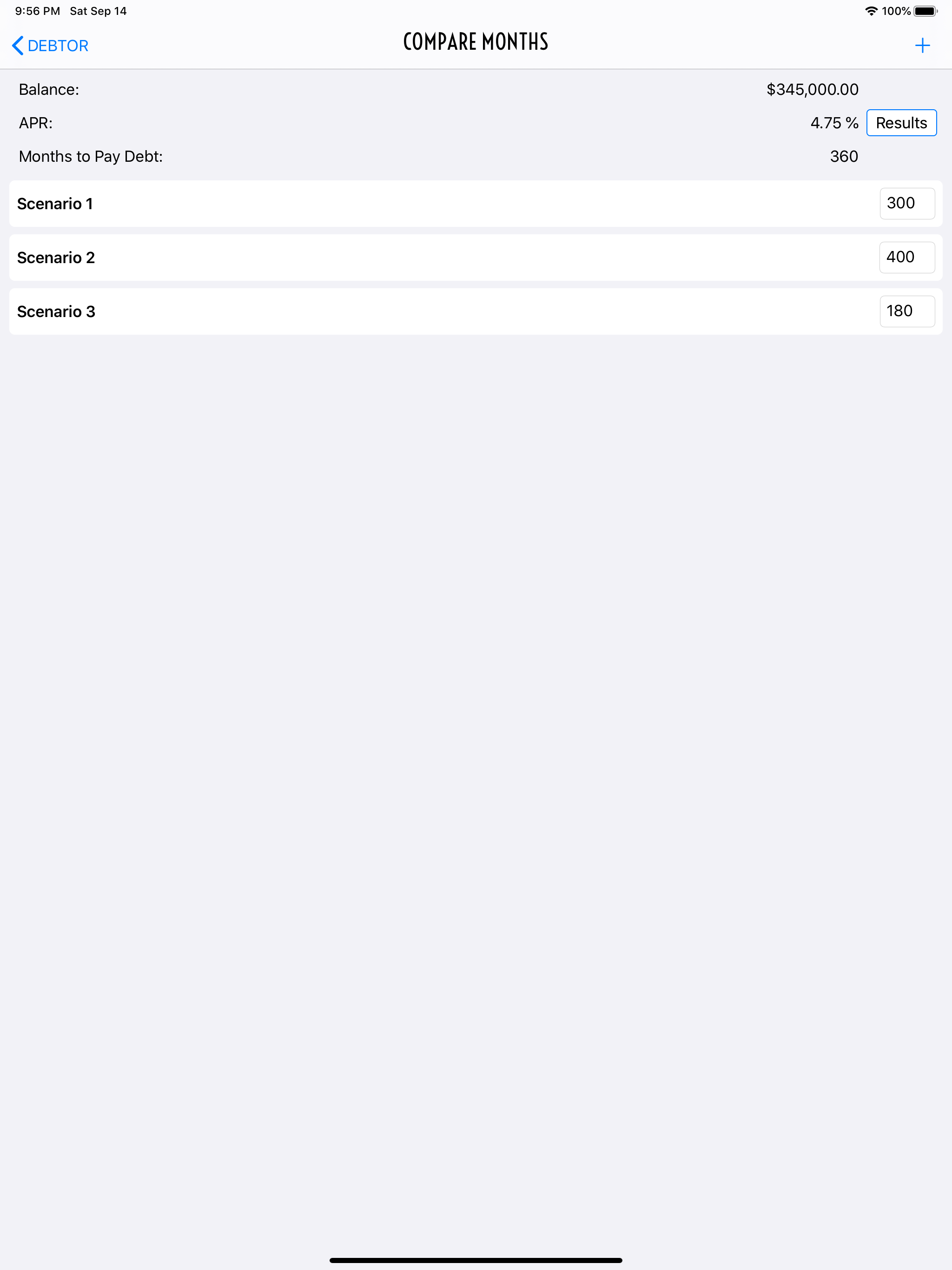 Debtor Debt Pay Off Calculator screenshot 5