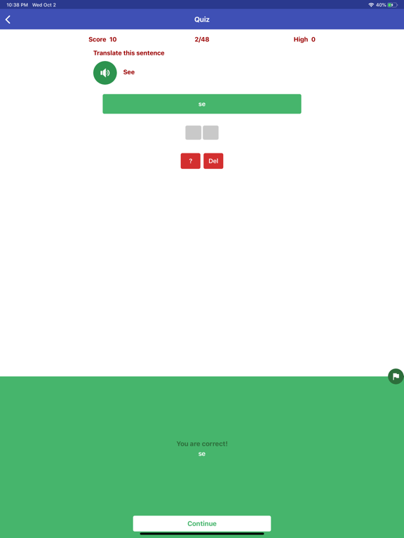Learn Swedish Daily iPad screenshot 8 - Education app