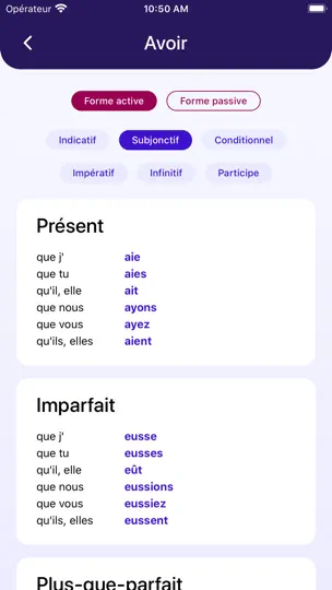 Dictionnaire Anglais~Français iPhone-skjermbilde 5