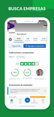 Näyttökuva 8 Glassdoor: búsqueda de empleo iphone