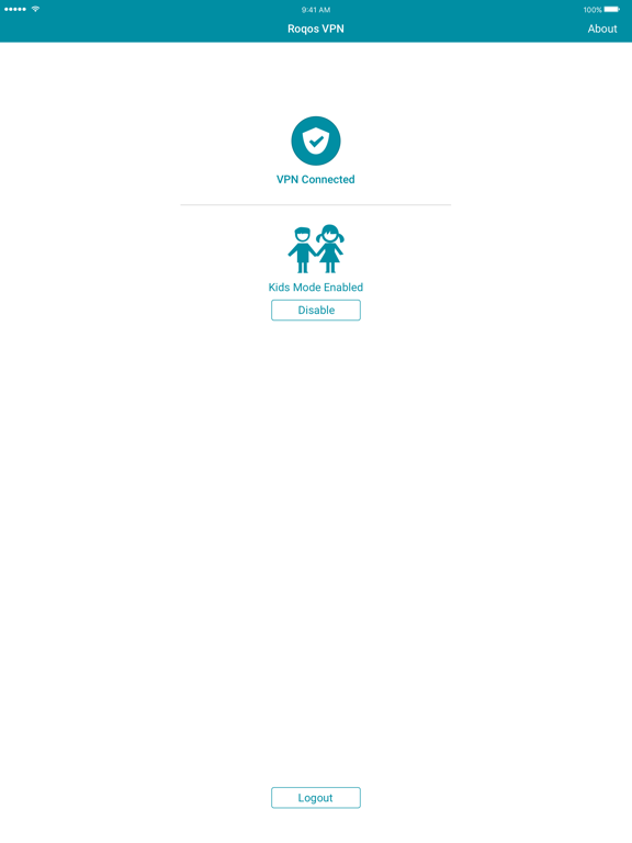 Roqos VPN iPad screenshot 3 - Utilities app