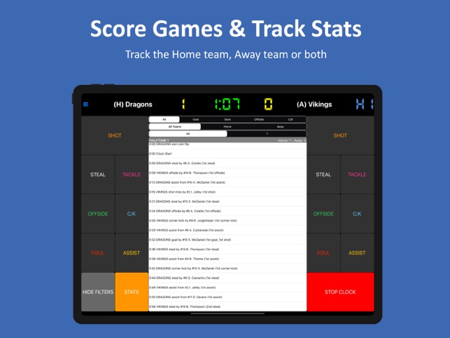 Soccer Stats at App Store downloads and cost estimates and app