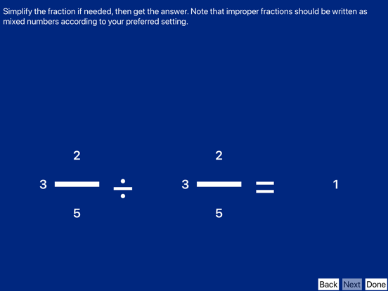 Practice2Master Fractions iPad screenshot 5 - Education app
