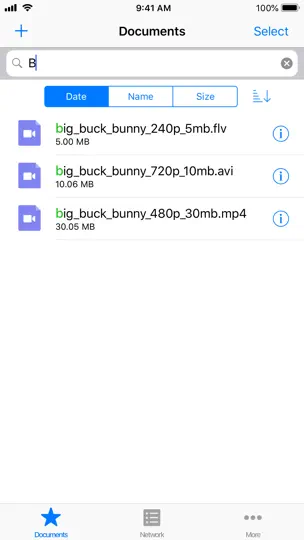 Captura de pantalla de APlayer - Alook Player en iPhone 10