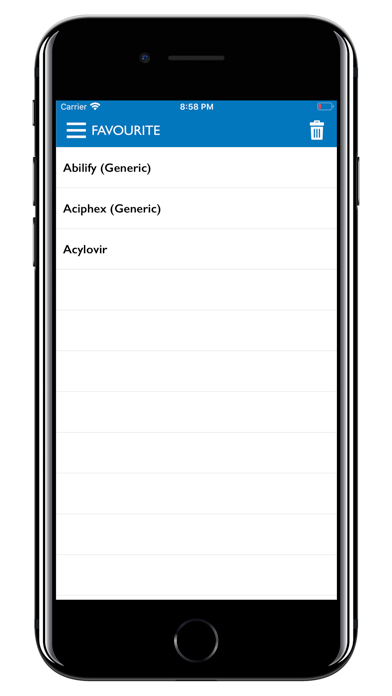 Drugs Dictionary Pro iPhone screenshot