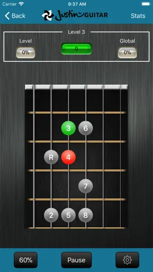 Captura de pantalla de Interval Ear Trainer en iPhone 2