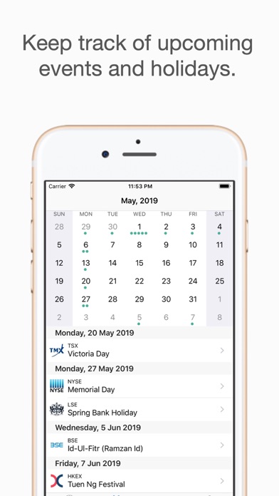 Market Clock Screenshot