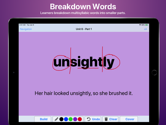 WordBuilder Intervention iPad screenshot