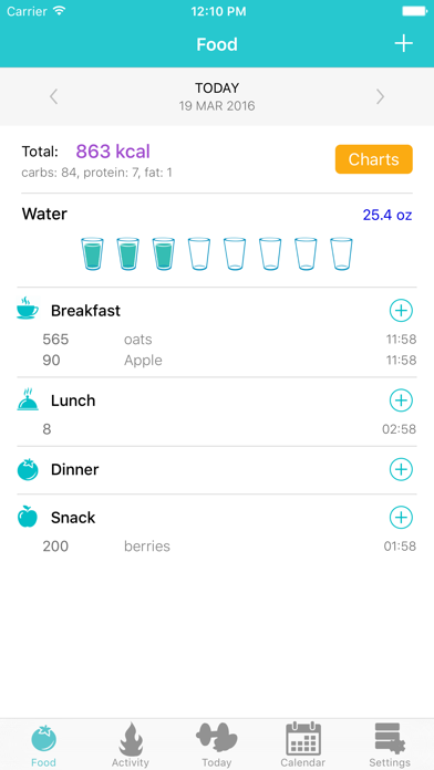 Screenshot #1 pour Diet Organizer