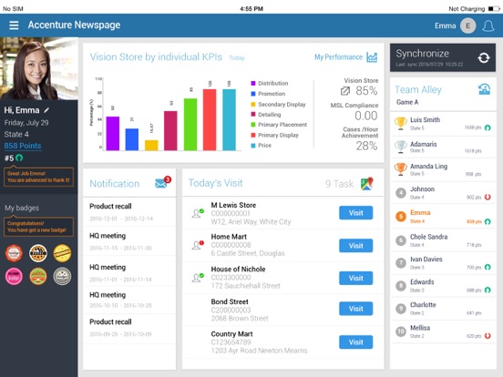 Screenshot #4 pour Accenture NewsPage SFA 8.0