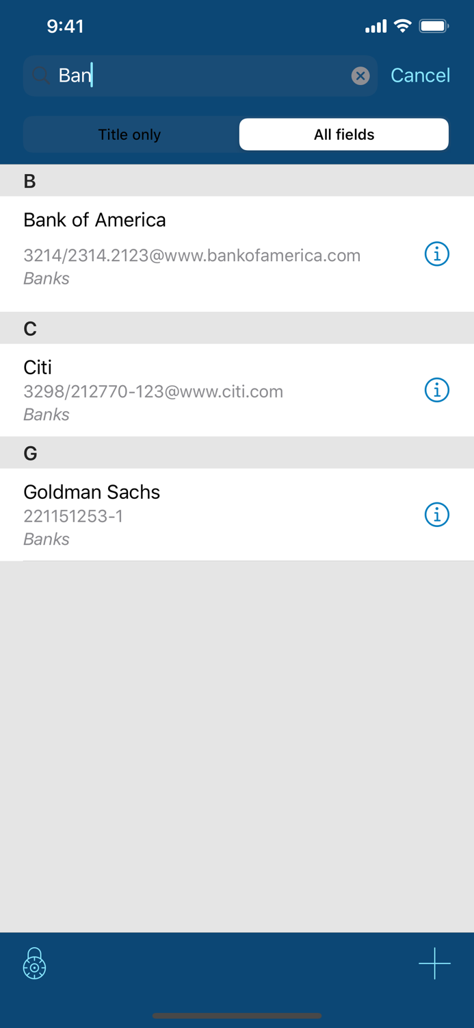 pwSafe 2 - Password Safe