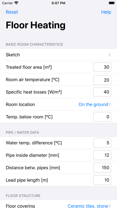 Floor Heating Screenshot