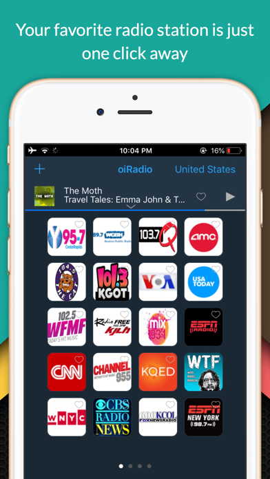 oiRadio USA - Live radio Screenshot