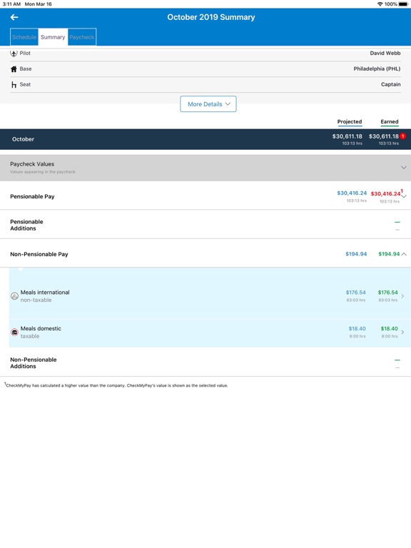 Screenshot #5 pour Check My Pay