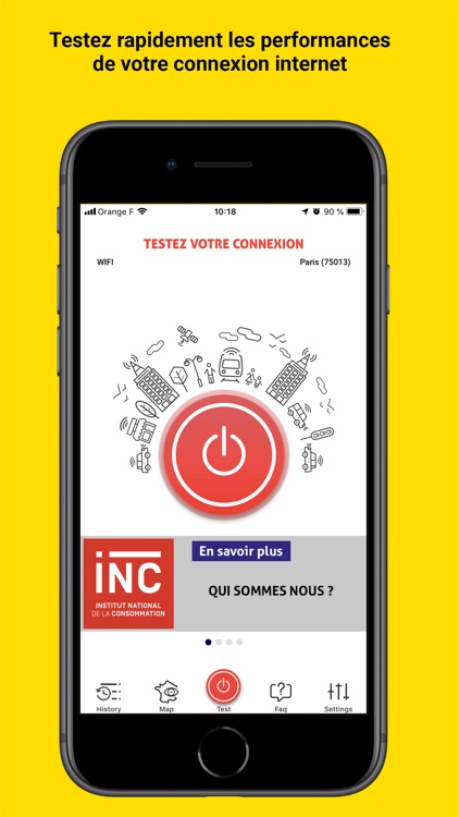 DébiTest de connexion internet