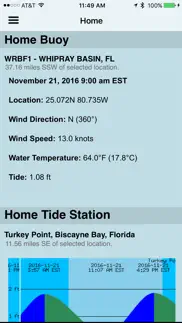 noaa buoy and tide data iPhone Captures Décran 1