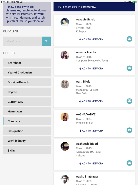 Screenshot #6 pour S P Jain Alumni